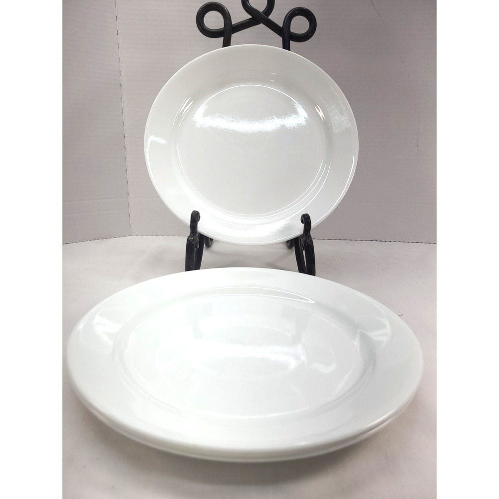 Corelle Livingware Winter Frost White 10 inch Dinner Plate Set of 4‎